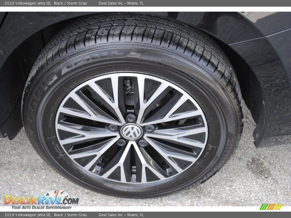 2019 Volkswagen Jetta SE Black / Storm Gray Photo #10