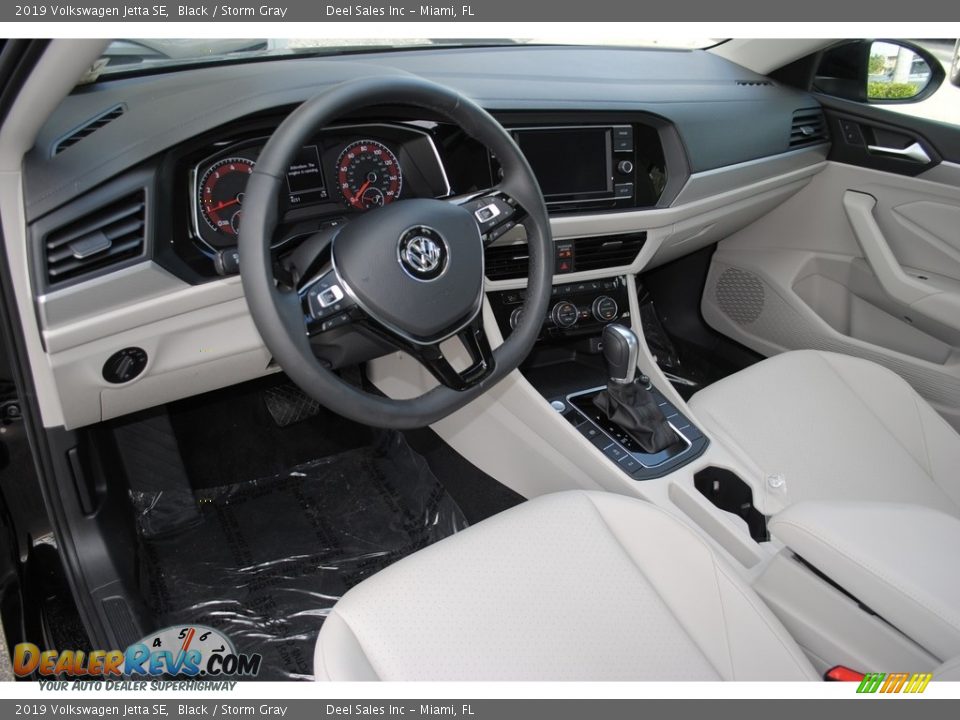 2019 Volkswagen Jetta SE Black / Storm Gray Photo #15