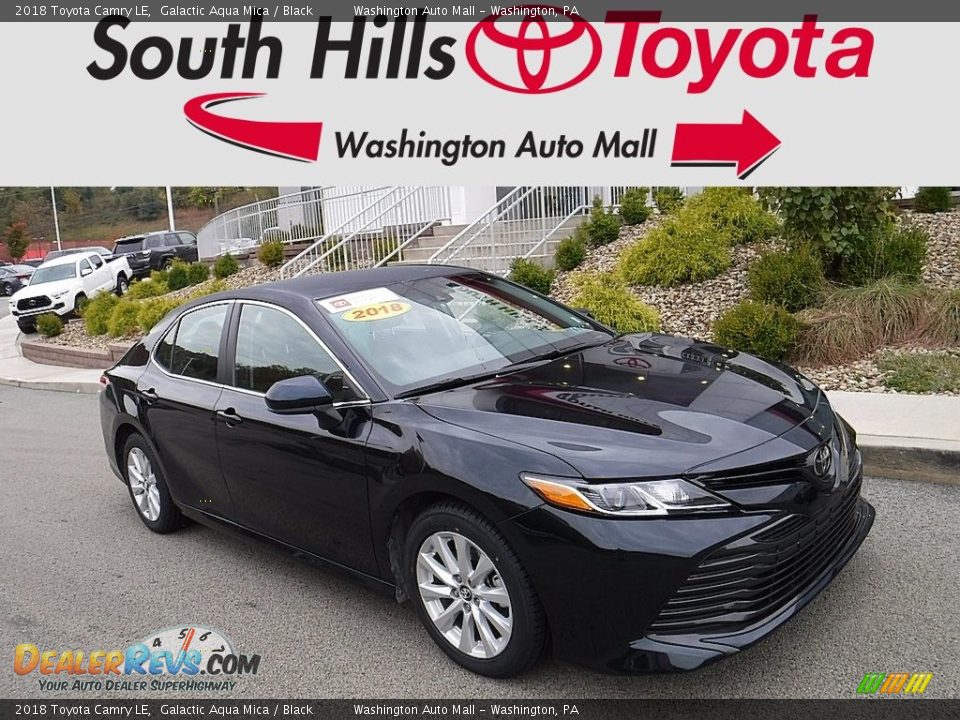 2018 Toyota Camry LE Galactic Aqua Mica / Black Photo #1