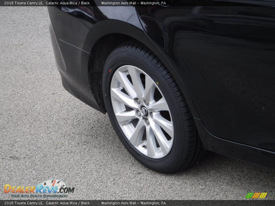 2018 Toyota Camry LE Galactic Aqua Mica / Black Photo #3