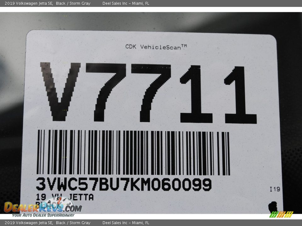 2019 Volkswagen Jetta SE Black / Storm Gray Photo #20