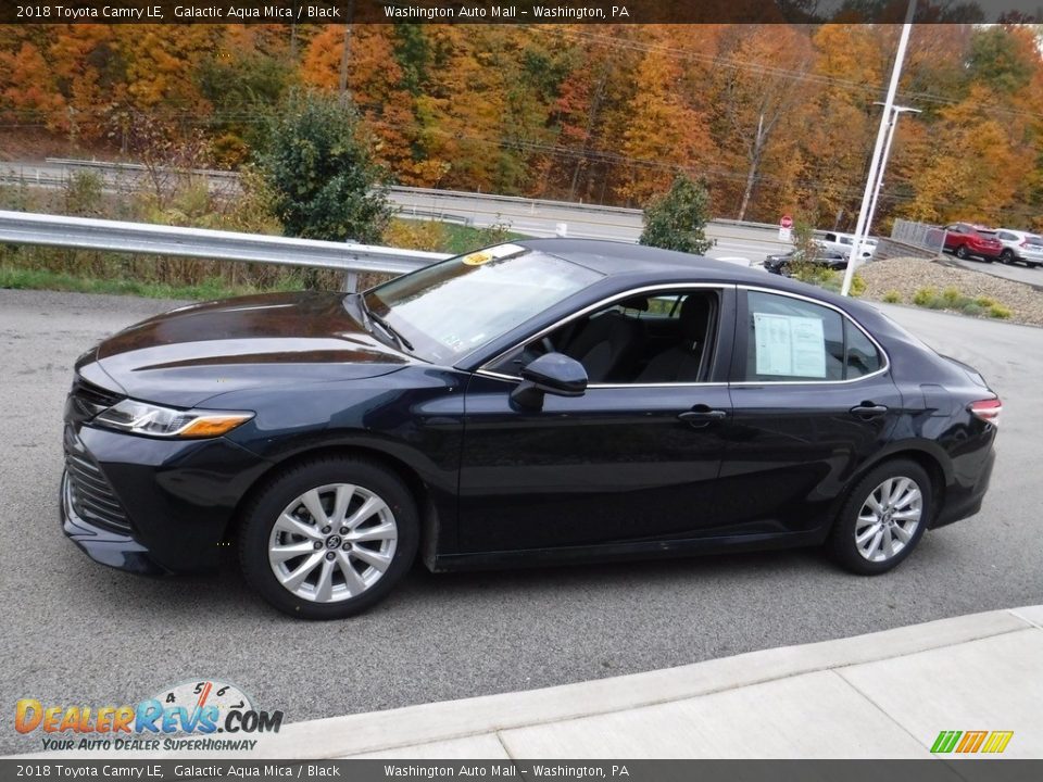 2018 Toyota Camry LE Galactic Aqua Mica / Black Photo #6