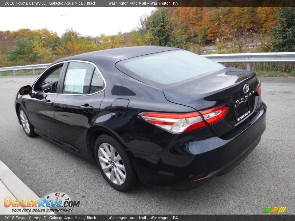 2018 Toyota Camry LE Galactic Aqua Mica / Black Photo #7