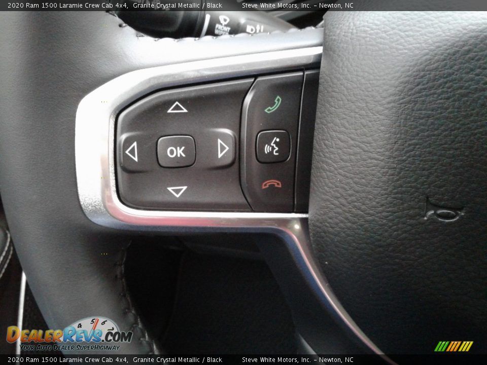 2020 Ram 1500 Laramie Crew Cab 4x4 Granite Crystal Metallic / Black Photo #19