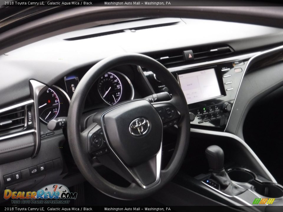 2018 Toyota Camry LE Galactic Aqua Mica / Black Photo #10