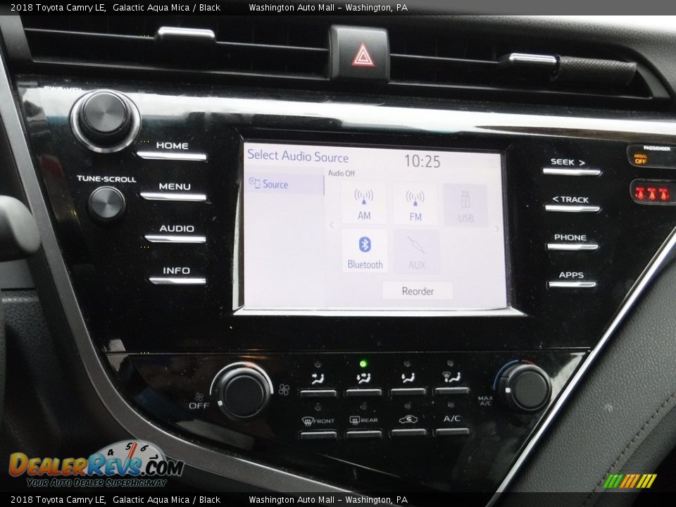 2018 Toyota Camry LE Galactic Aqua Mica / Black Photo #14