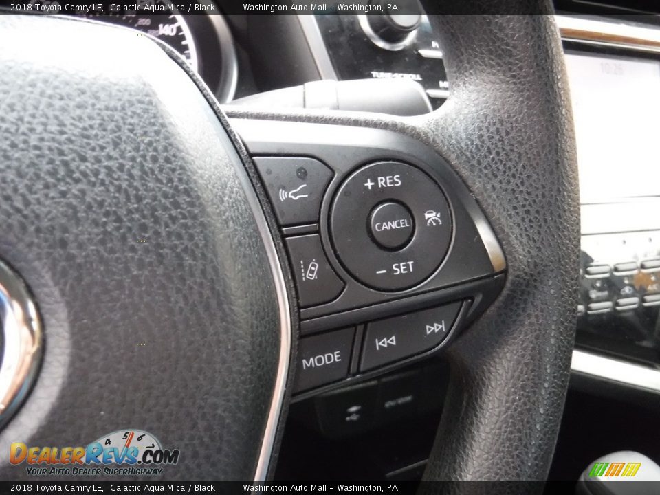 2018 Toyota Camry LE Galactic Aqua Mica / Black Photo #18