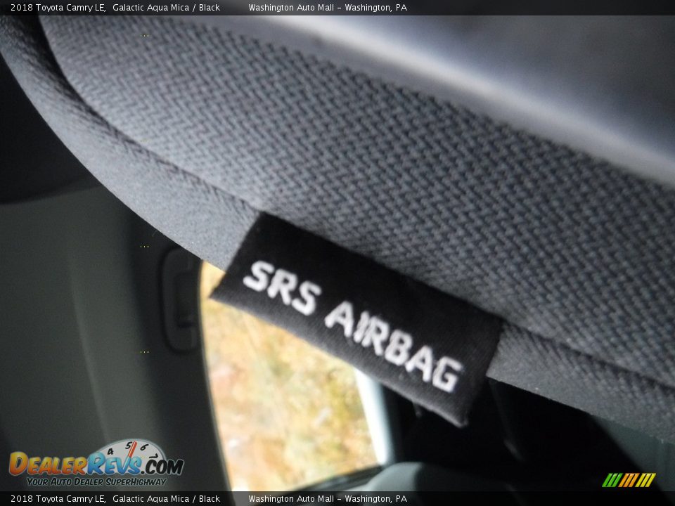 2018 Toyota Camry LE Galactic Aqua Mica / Black Photo #22