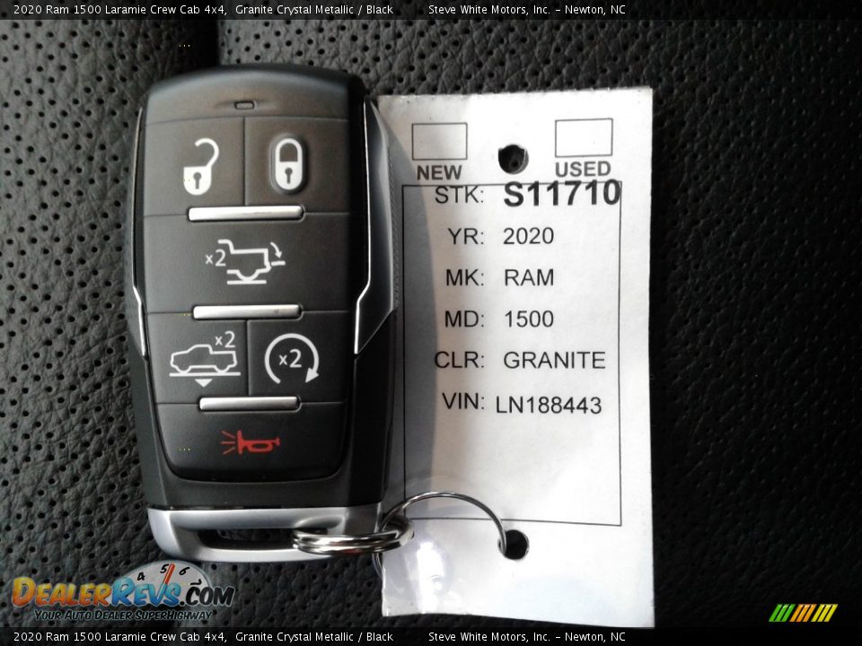 2020 Ram 1500 Laramie Crew Cab 4x4 Granite Crystal Metallic / Black Photo #35