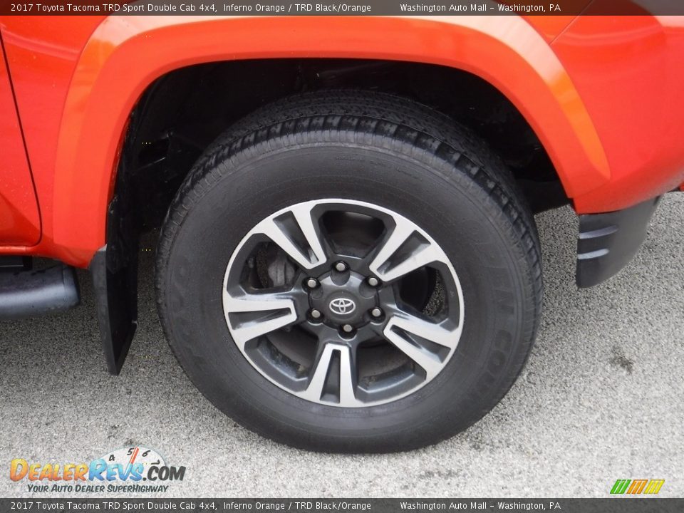 2017 Toyota Tacoma TRD Sport Double Cab 4x4 Inferno Orange / TRD Black/Orange Photo #3