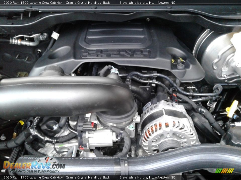 2020 Ram 1500 Laramie Crew Cab 4x4 Granite Crystal Metallic / Black Photo #36