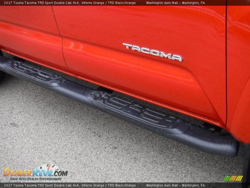 2017 Toyota Tacoma TRD Sport Double Cab 4x4 Inferno Orange / TRD Black/Orange Photo #4