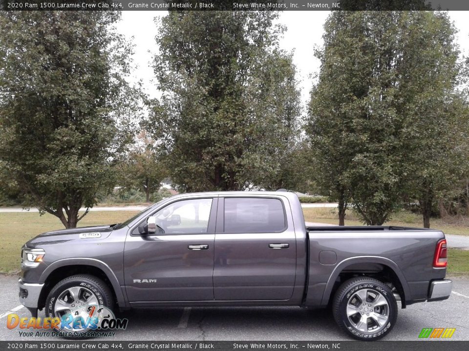 2020 Ram 1500 Laramie Crew Cab 4x4 Granite Crystal Metallic / Black Photo #1