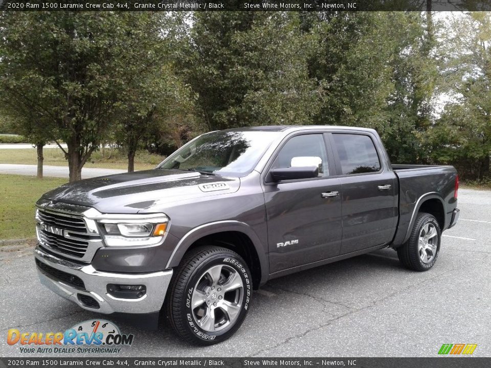 2020 Ram 1500 Laramie Crew Cab 4x4 Granite Crystal Metallic / Black Photo #2