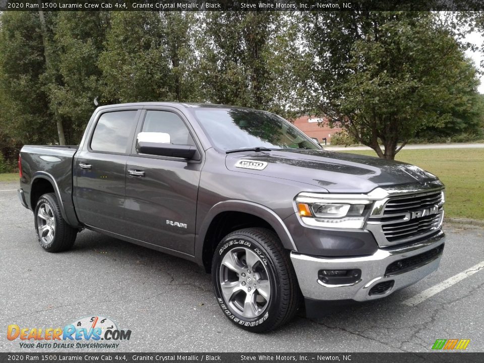 2020 Ram 1500 Laramie Crew Cab 4x4 Granite Crystal Metallic / Black Photo #4