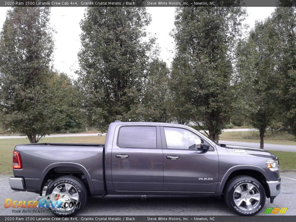 2020 Ram 1500 Laramie Crew Cab 4x4 Granite Crystal Metallic / Black Photo #5