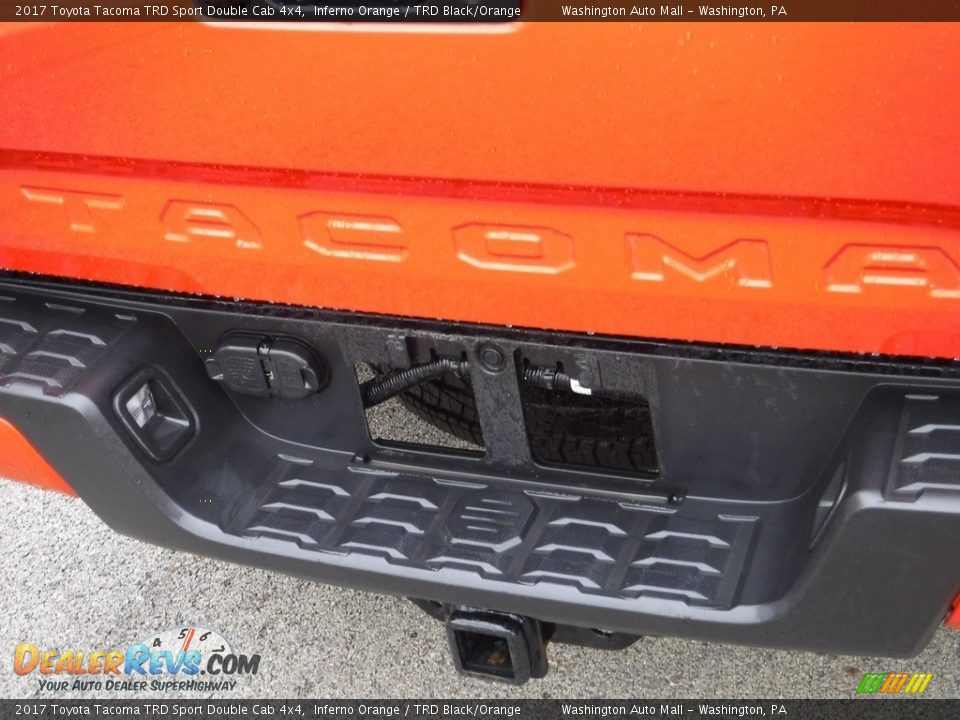 2017 Toyota Tacoma TRD Sport Double Cab 4x4 Inferno Orange / TRD Black/Orange Photo #14