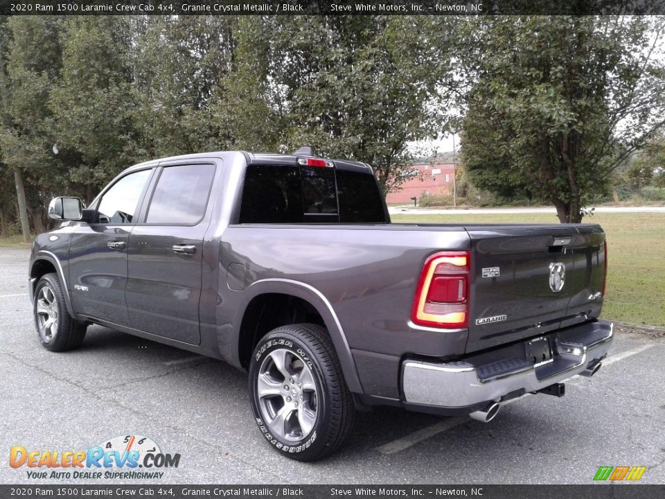 2020 Ram 1500 Laramie Crew Cab 4x4 Granite Crystal Metallic / Black Photo #8