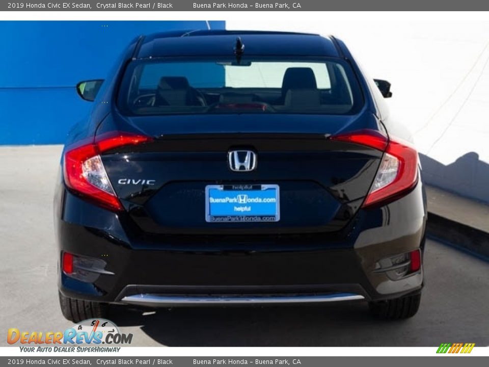 2019 Honda Civic EX Sedan Crystal Black Pearl / Black Photo #6