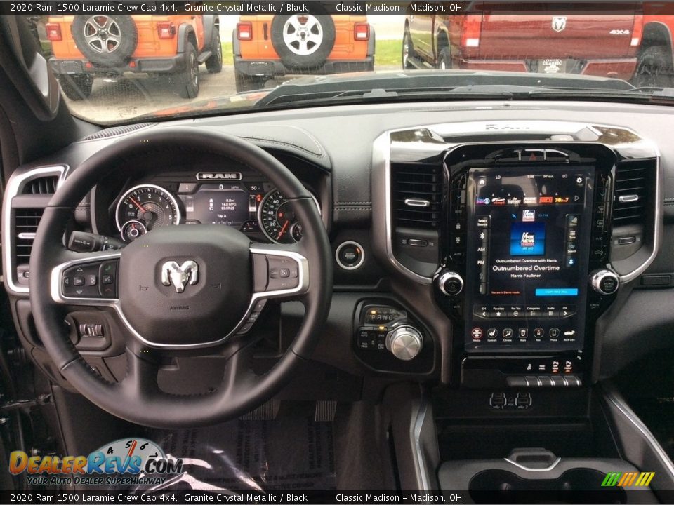 2020 Ram 1500 Laramie Crew Cab 4x4 Granite Crystal Metallic / Black Photo #3
