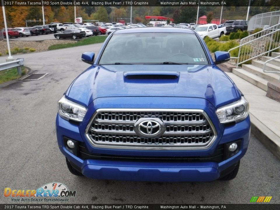 2017 Toyota Tacoma TRD Sport Double Cab 4x4 Blazing Blue Pearl / TRD Graphite Photo #6