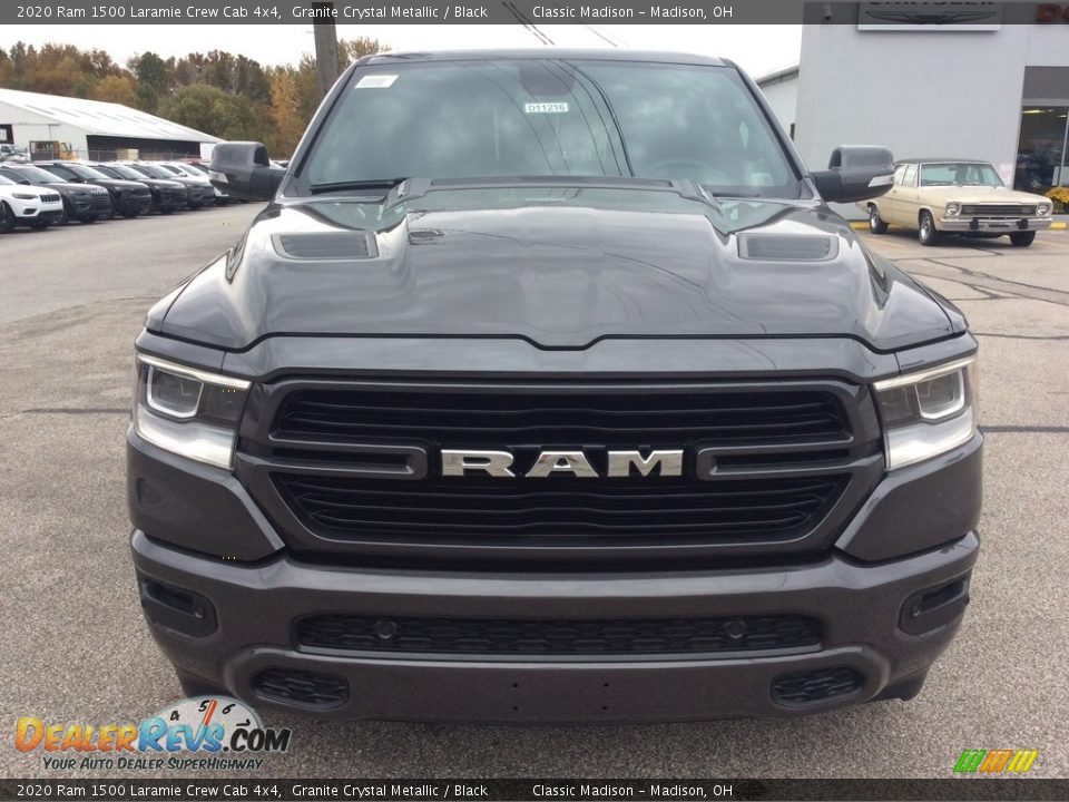 2020 Ram 1500 Laramie Crew Cab 4x4 Granite Crystal Metallic / Black Photo #4