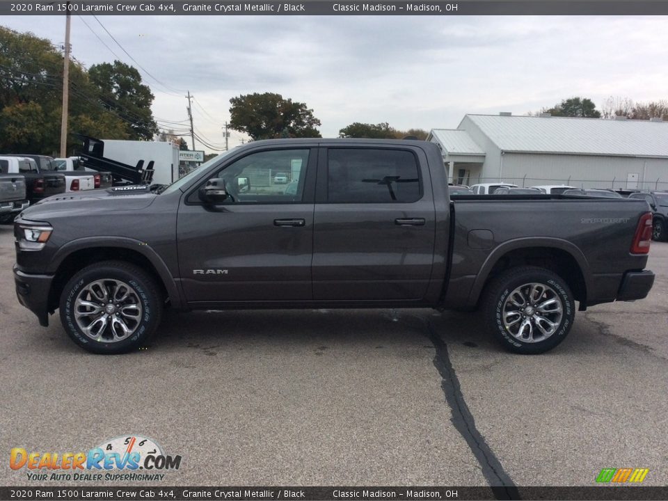 2020 Ram 1500 Laramie Crew Cab 4x4 Granite Crystal Metallic / Black Photo #6