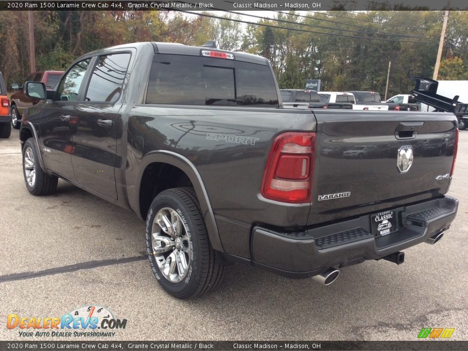 2020 Ram 1500 Laramie Crew Cab 4x4 Granite Crystal Metallic / Black Photo #7