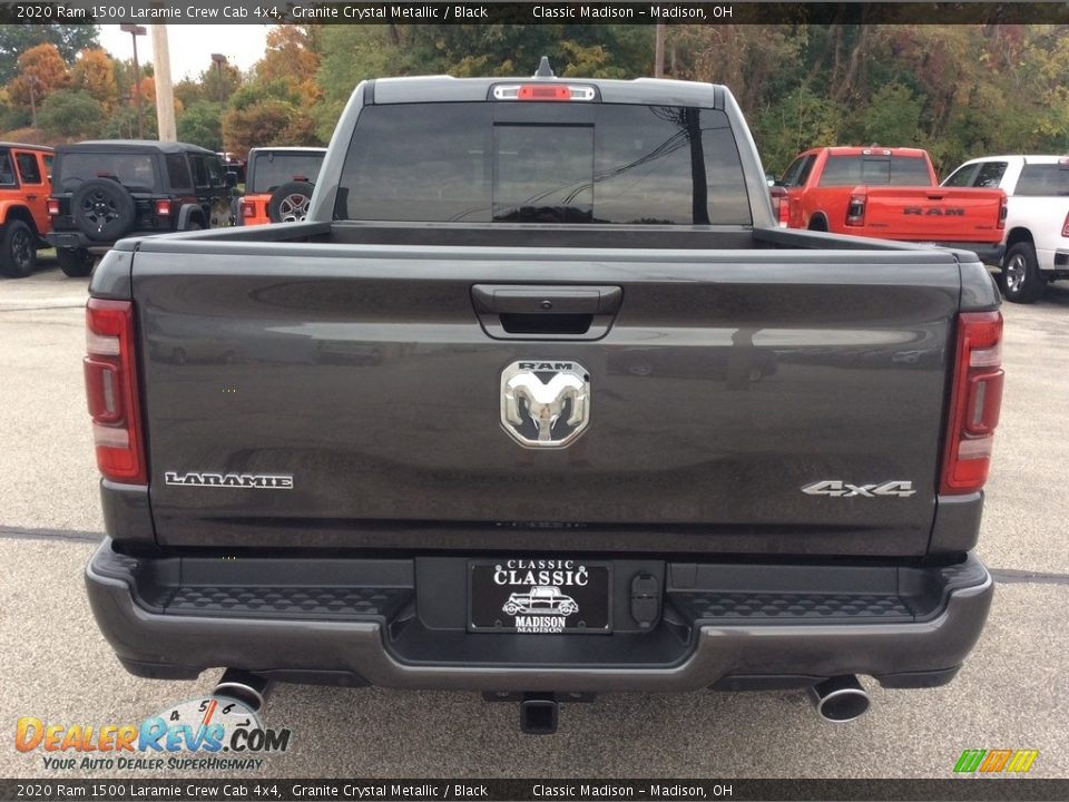 2020 Ram 1500 Laramie Crew Cab 4x4 Granite Crystal Metallic / Black Photo #8
