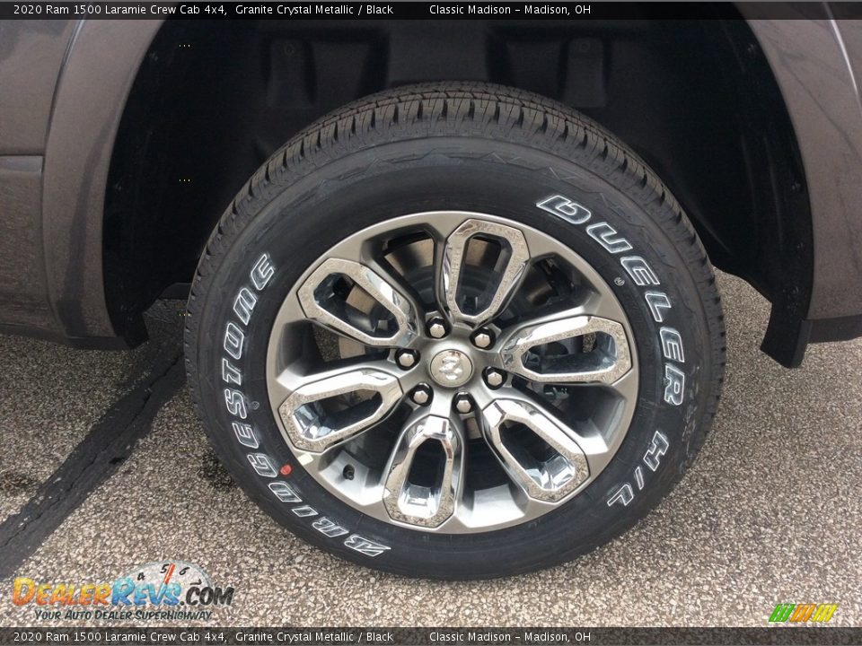 2020 Ram 1500 Laramie Crew Cab 4x4 Granite Crystal Metallic / Black Photo #10