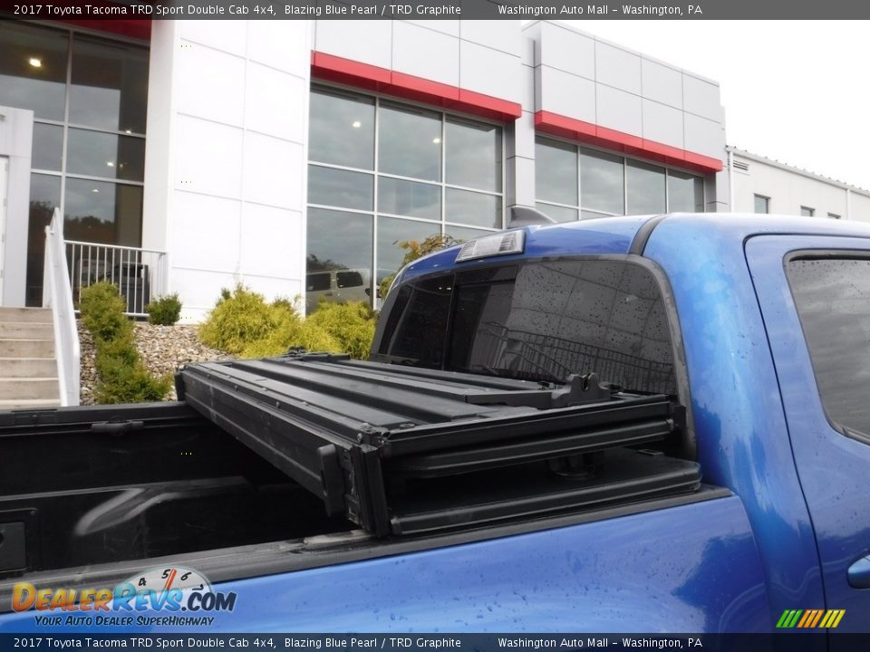 2017 Toyota Tacoma TRD Sport Double Cab 4x4 Blazing Blue Pearl / TRD Graphite Photo #13