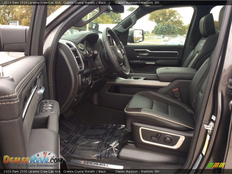 2020 Ram 1500 Laramie Crew Cab 4x4 Granite Crystal Metallic / Black Photo #12