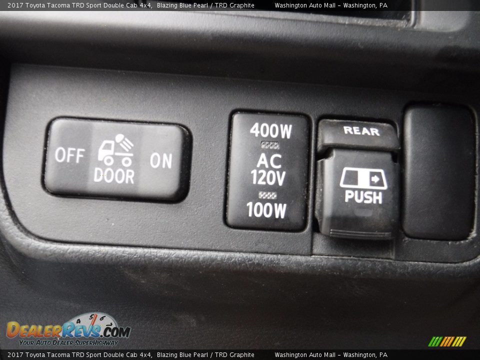 2017 Toyota Tacoma TRD Sport Double Cab 4x4 Blazing Blue Pearl / TRD Graphite Photo #21