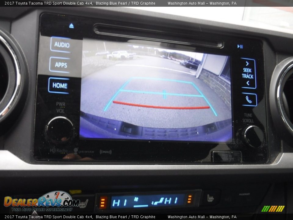 2017 Toyota Tacoma TRD Sport Double Cab 4x4 Blazing Blue Pearl / TRD Graphite Photo #23
