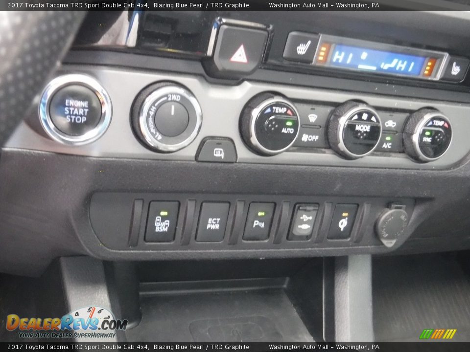 2017 Toyota Tacoma TRD Sport Double Cab 4x4 Blazing Blue Pearl / TRD Graphite Photo #24