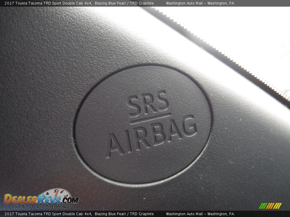 2017 Toyota Tacoma TRD Sport Double Cab 4x4 Blazing Blue Pearl / TRD Graphite Photo #28