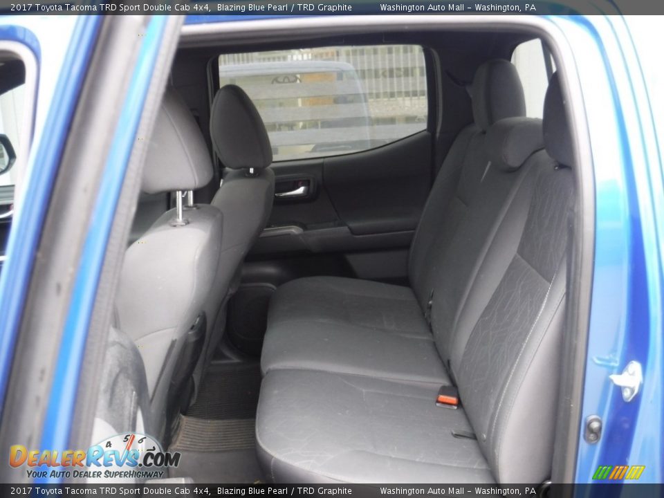 2017 Toyota Tacoma TRD Sport Double Cab 4x4 Blazing Blue Pearl / TRD Graphite Photo #29
