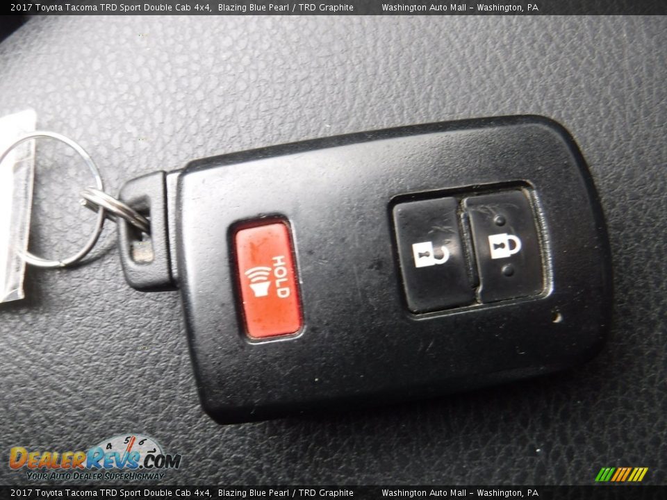 2017 Toyota Tacoma TRD Sport Double Cab 4x4 Blazing Blue Pearl / TRD Graphite Photo #30