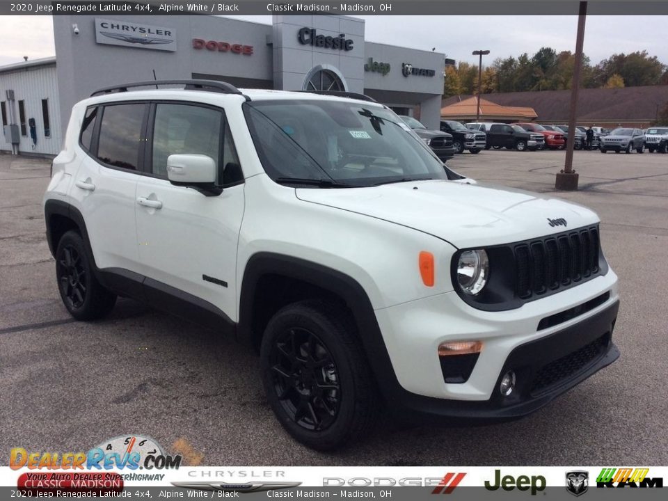 2020 Jeep Renegade Latitude 4x4 Alpine White / Black Photo #1