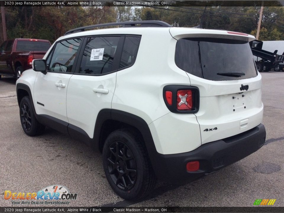 2020 Jeep Renegade Latitude 4x4 Alpine White / Black Photo #7