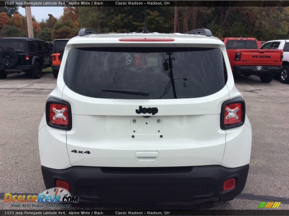 2020 Jeep Renegade Latitude 4x4 Alpine White / Black Photo #8