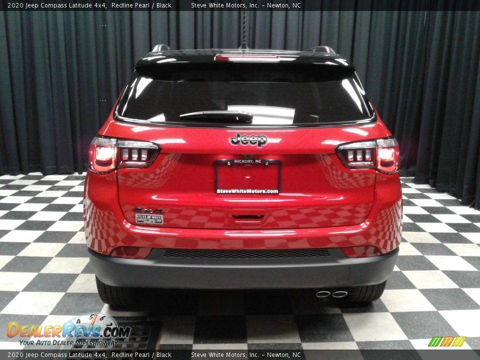 2020 Jeep Compass Latitude 4x4 Redline Pearl / Black Photo #7