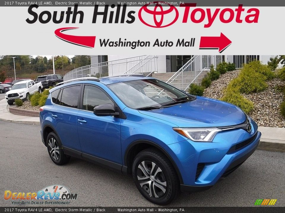 2017 Toyota RAV4 LE AWD Electric Storm Metallic / Black Photo #1