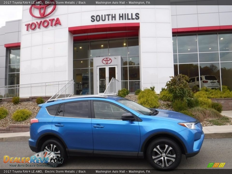 2017 Toyota RAV4 LE AWD Electric Storm Metallic / Black Photo #2