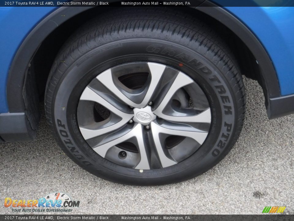 2017 Toyota RAV4 LE AWD Electric Storm Metallic / Black Photo #3