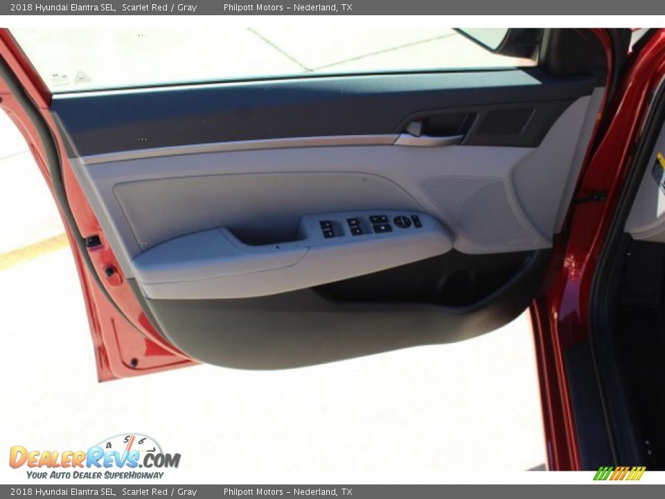 2018 Hyundai Elantra SEL Scarlet Red / Gray Photo #10