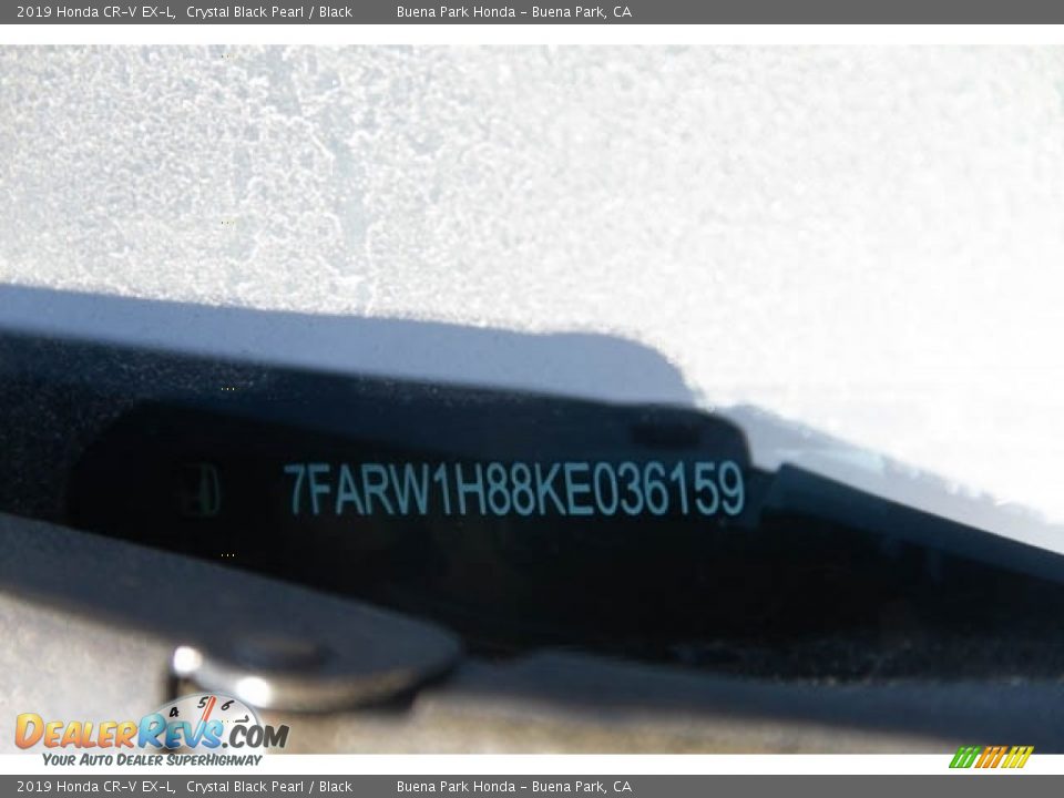 2019 Honda CR-V EX-L Crystal Black Pearl / Black Photo #28