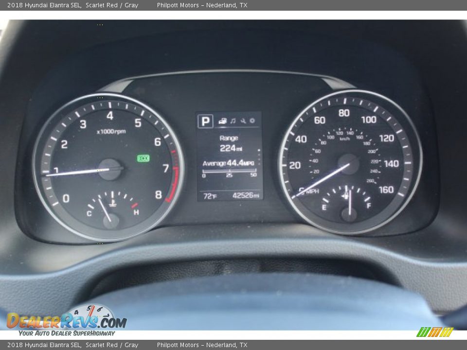 2018 Hyundai Elantra SEL Scarlet Red / Gray Photo #14