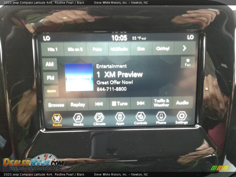 2020 Jeep Compass Latitude 4x4 Redline Pearl / Black Photo #20