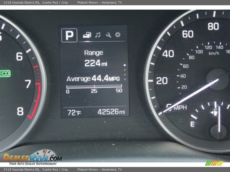 2018 Hyundai Elantra SEL Scarlet Red / Gray Photo #15